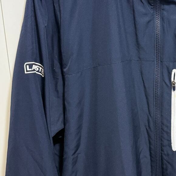Lacoste Sport Dark Blue Full Zip Track Jacket Men's XL Multicolor Collar - Picture 5 of 15